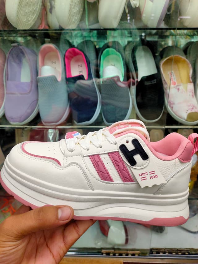 Women's sneakers (White & Pink)
